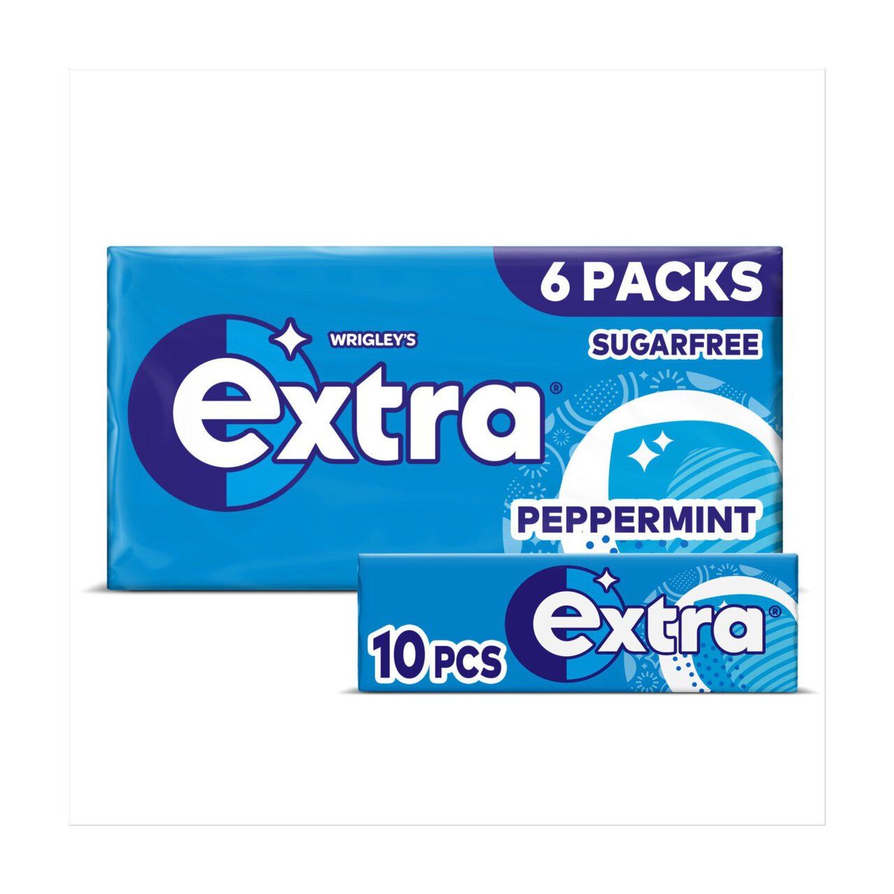 Extra Peppermint Sugarfree Chewing Gum Multipack 84g