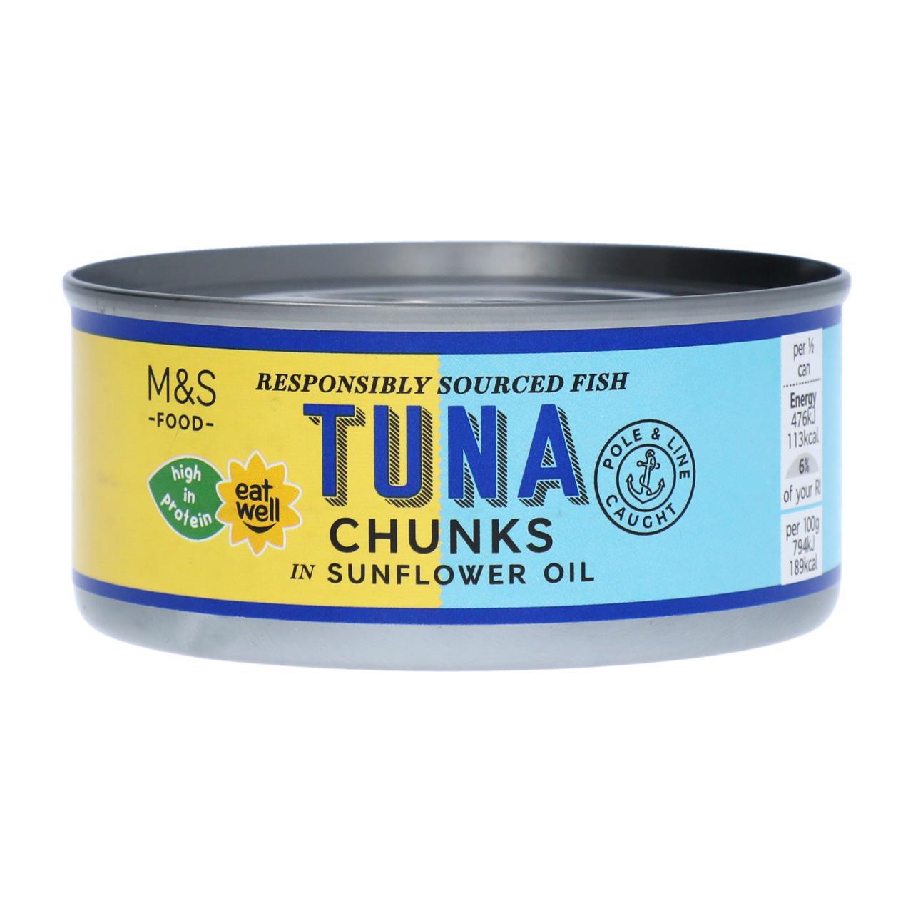 M&S Tuna Chunks in Sunflower Oil 160g