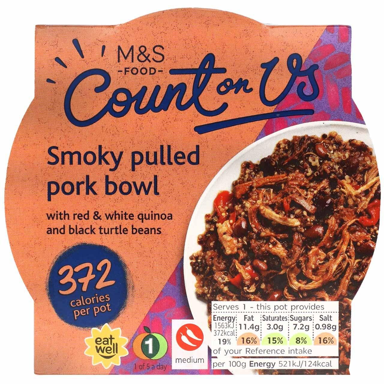 M&S Count On Us Smoky Pulled Pork Bowl 300g