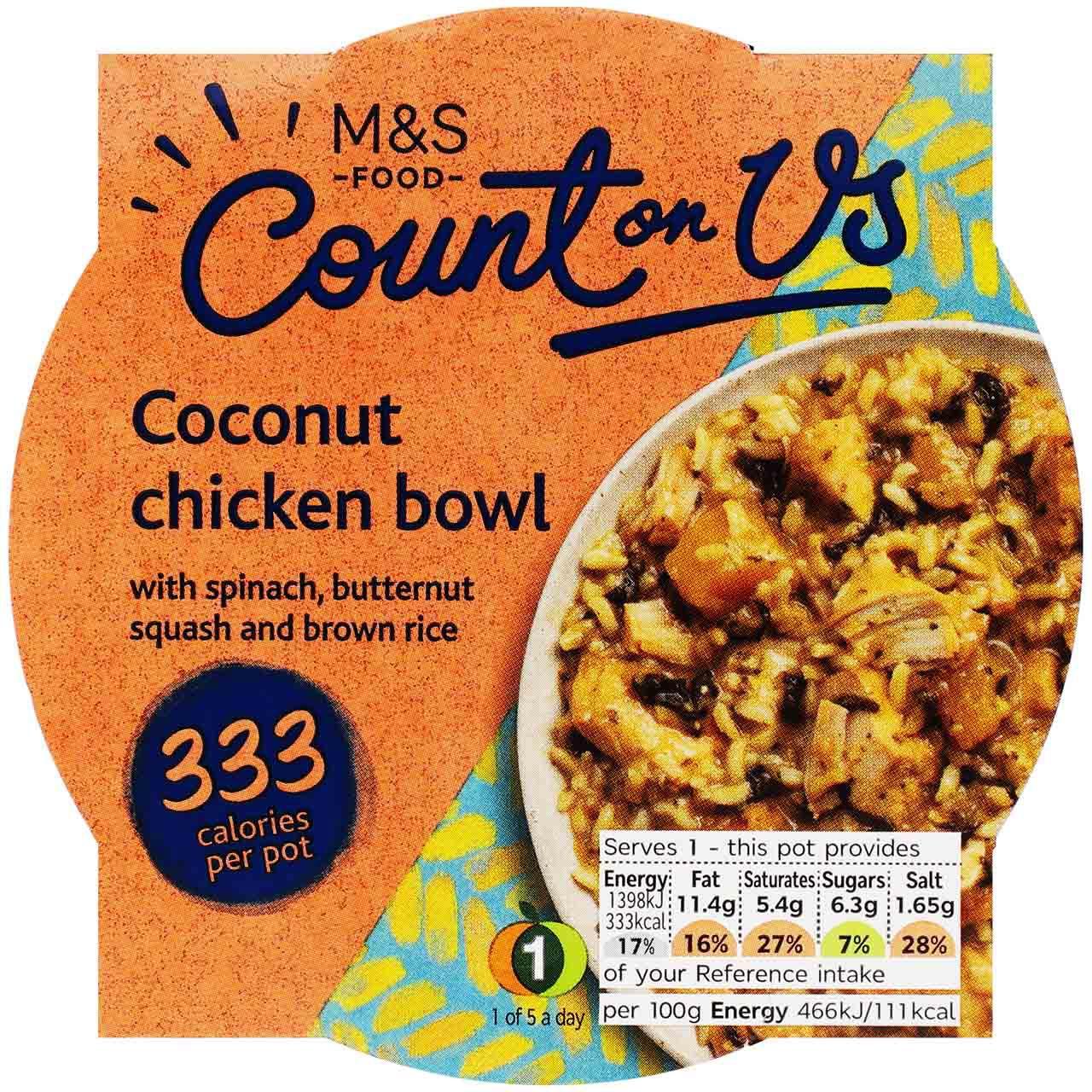 M&S Count On Us Coconut Chicken Bowl 300g