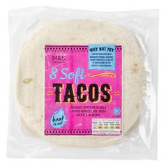 M&S Small Soft Tacos 8 per pack