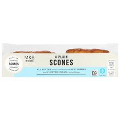 M&S 4 Plain Scones 4 per pack