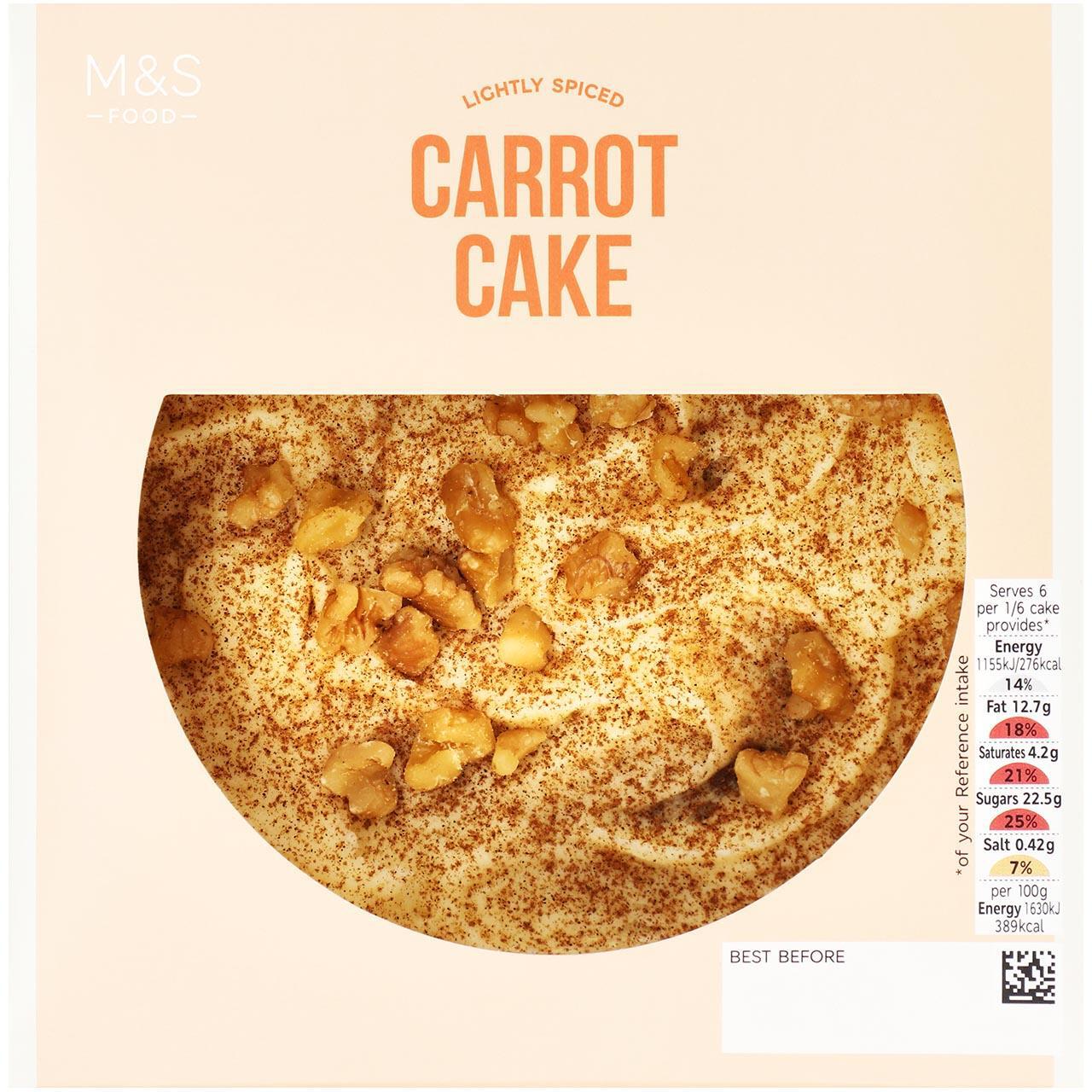 M&S Lightly Spiced Carrot Cake 410g