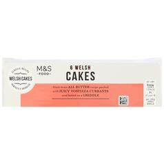 M&S 6 Welsh Cakes 6 per pack