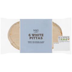 M&S White Pittas 6 per pack