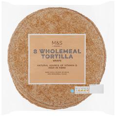 M&S Wholemeal Tortilla Wraps 8 per pack