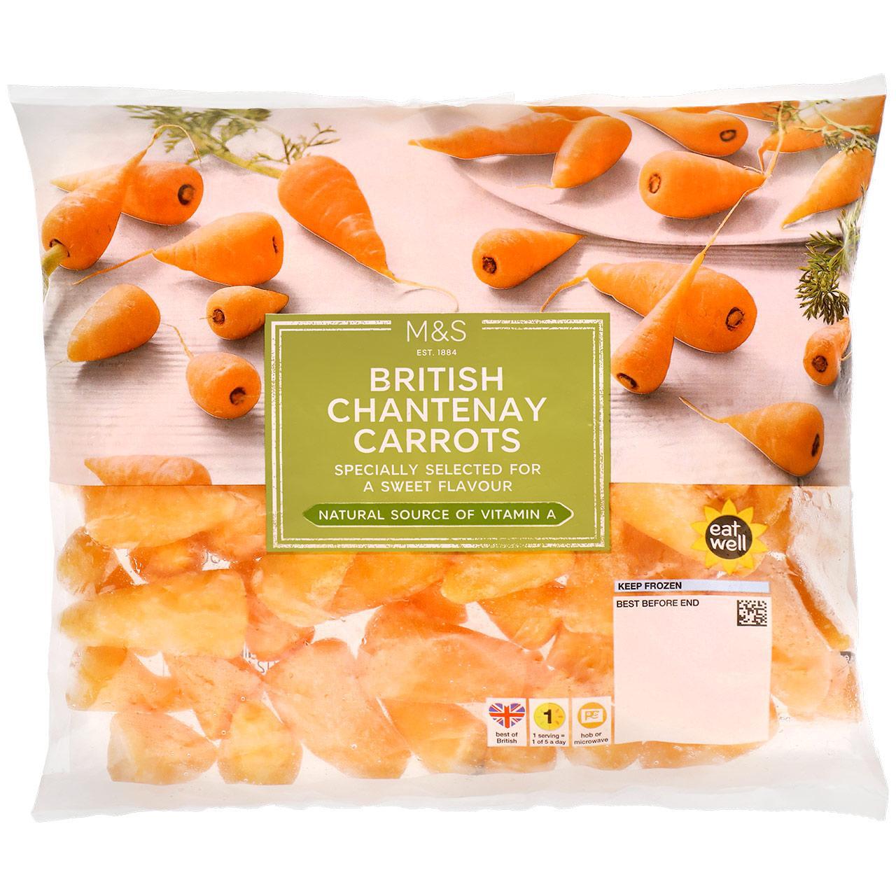 M&S British Chantenay Carrots Frozen 500g