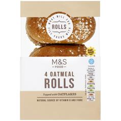M&S Oatmeal Rolls 4 per pack