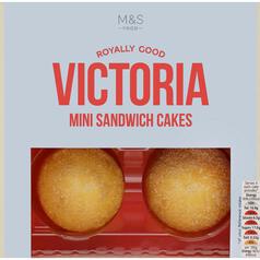 M&S Mini Victoria Sandwich Cakes 4 per pack