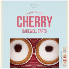 M&S Cherry Bakewell Tarts 4 per pack