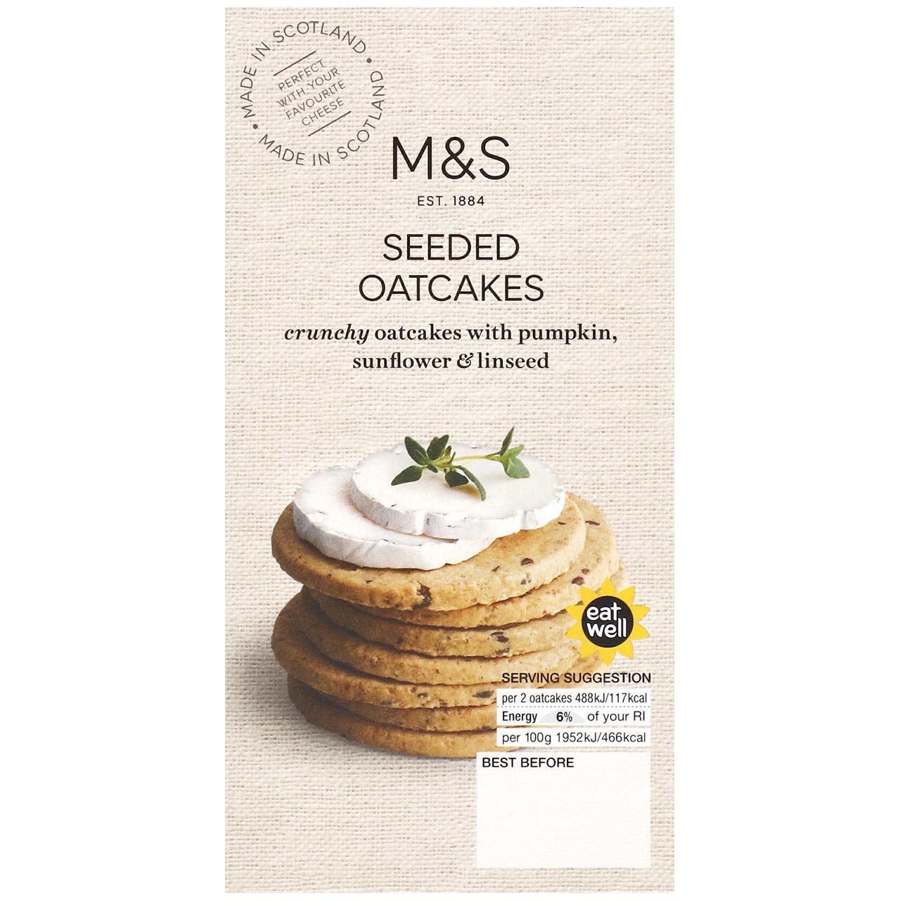 M&S Seeded Oatcakes 200g