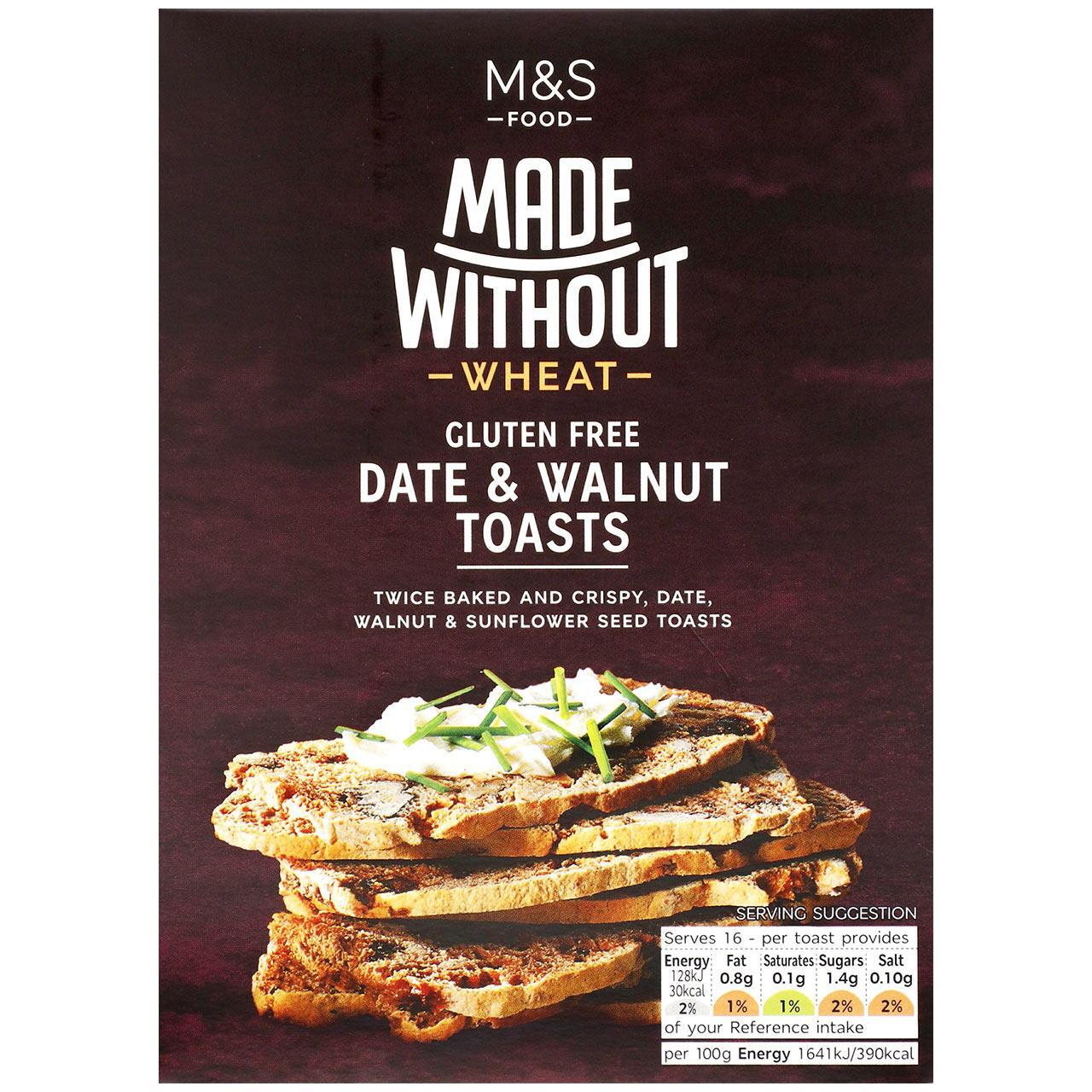 M&S Made Without Date & Walnut Toasts 125g