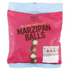 M&S Belgian Chocolate Marzipan Balls 95g