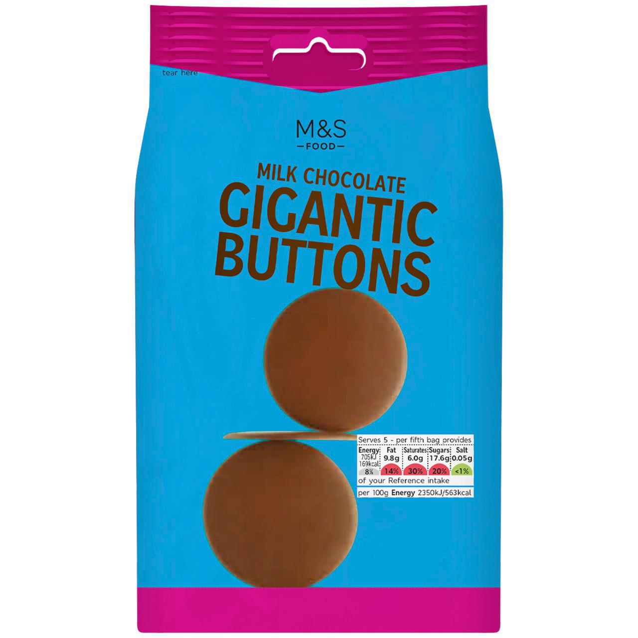 M&S Milk Chocolate Gigantic Buttons 150g