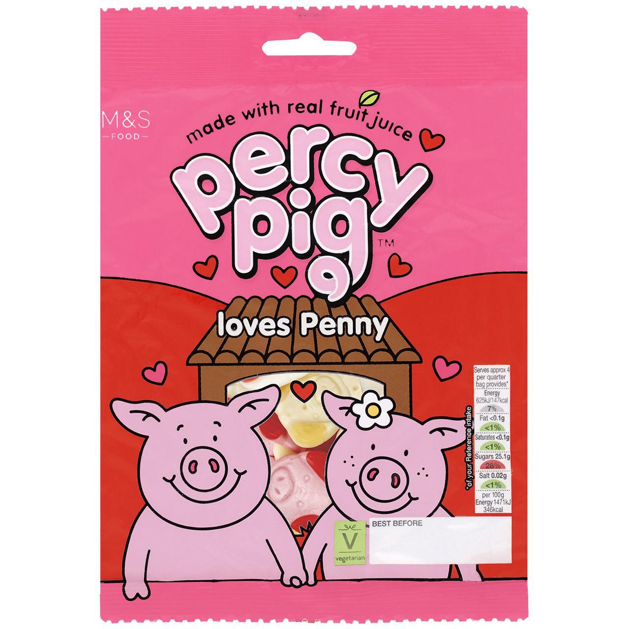 M&S Percy Pig Loves Penny Fruit Gums 170g