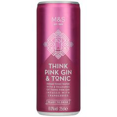 M&S Think Pink Gin & Tonic 250ml