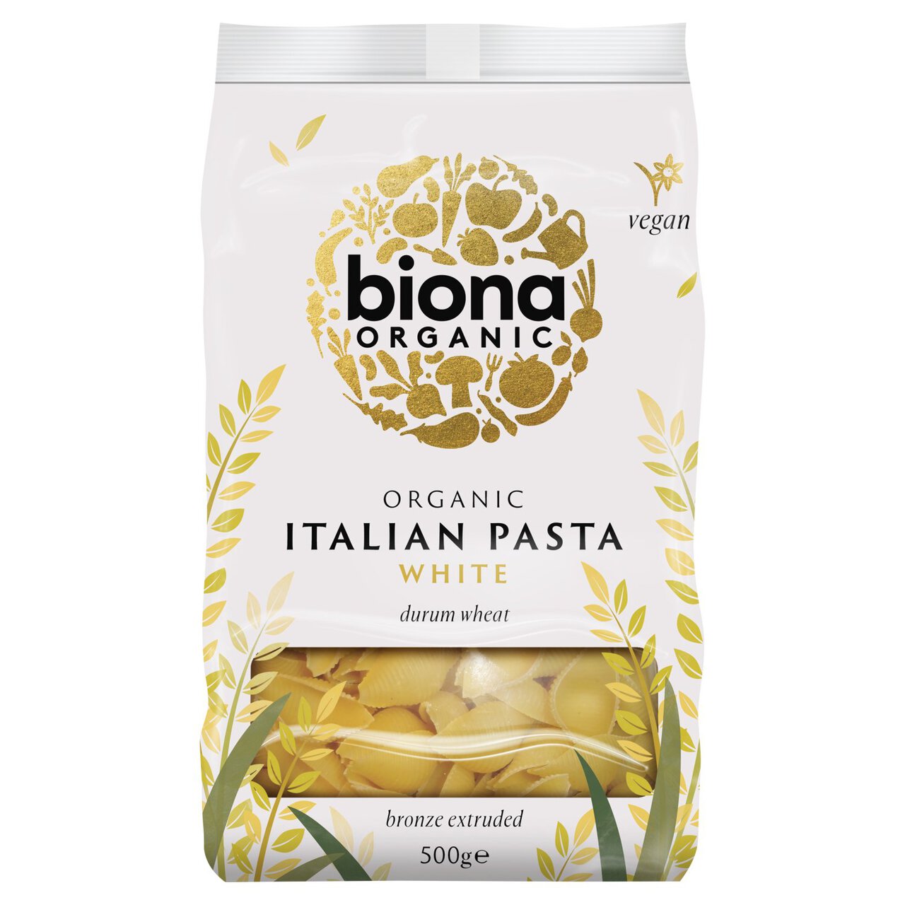 Biona Organic White Conchiglie Pasta 500g