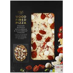 M&S Wood Fired Pizza with Mozzarella & Santarella Tomatoes 458g