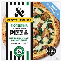 Crosta & Mollica Fiorentina Pizza with Mushrooms & Spinach 443g
