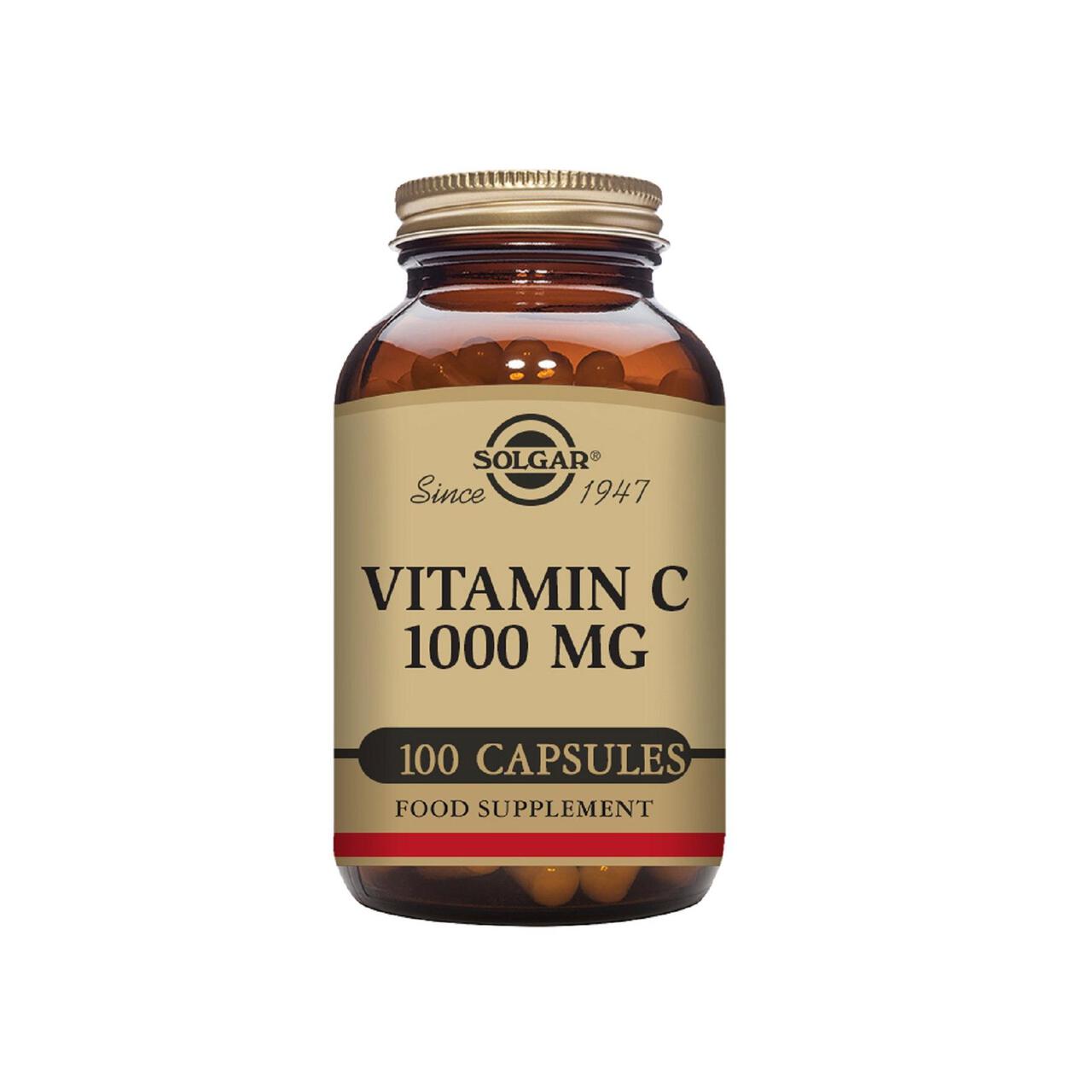 Solgar Vitamin C Supplement Capsules 1000mg 100 per pack