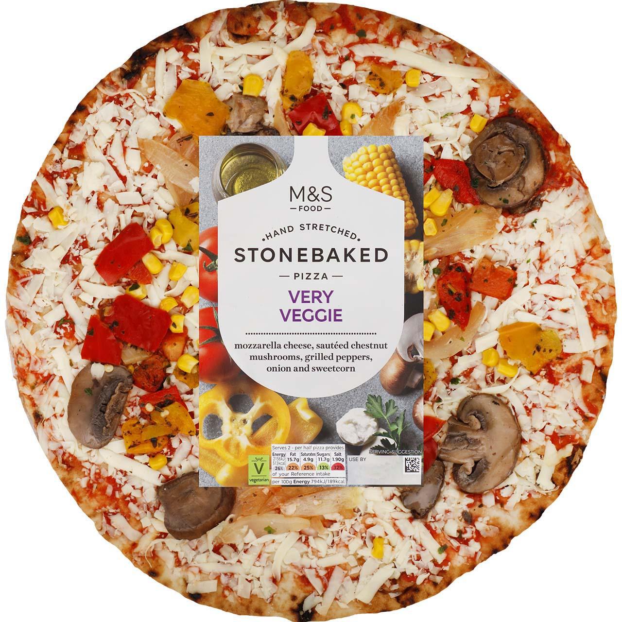 M&S Very Veggie Stone Baked Pizza 543g