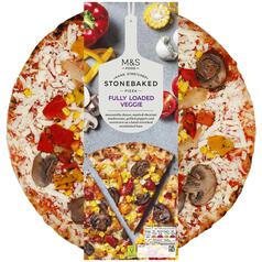 M&S Stonebaked Fully Loaded Veggie Pizza 530g