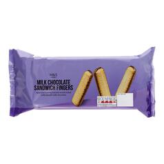 M&S Chocolate Sandwich Fingers Twin Pack 2 x 150g