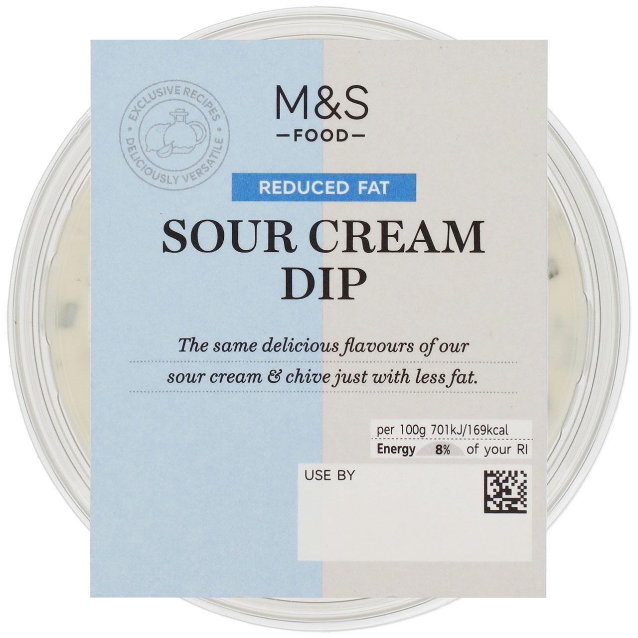 M&S Reduced Fat Sour Cream & Chive Dip 230g
