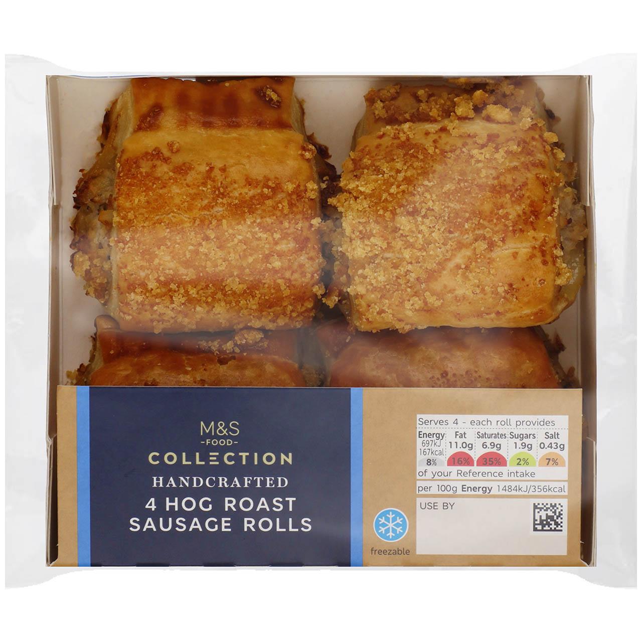 M&S Collection Hog Roast Sausage Rolls 4 per pack