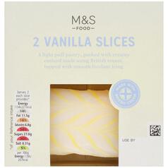 M&S 2 Vanilla Slices 2 per pack