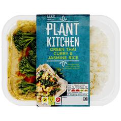 M&S Plant Kitchen Green Thai Curry & Rice 400g