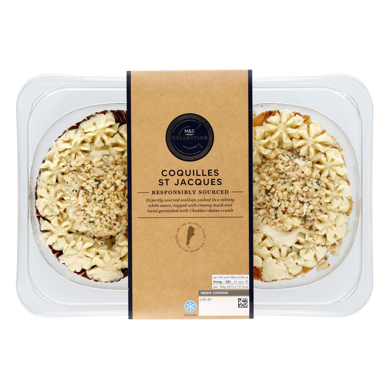 M&S Collection 2 Coquilles St Jacques 300g