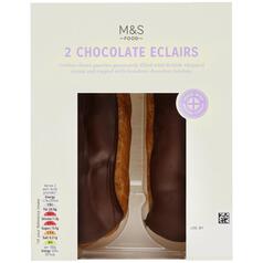 M&S Chocolate Eclairs 2 per pack