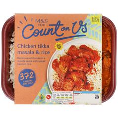 M&S Count On Us Chicken Tikka Masala & Rice 400g