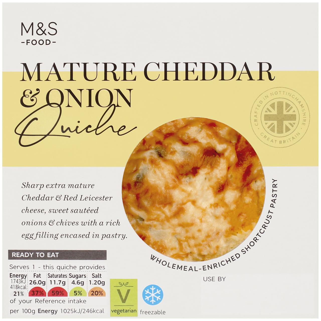 M&S Cheese & Onion Quiche 170g