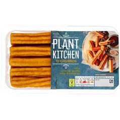 M&S Plant Kitchen Churros with Chocolate Dip 10 per pack