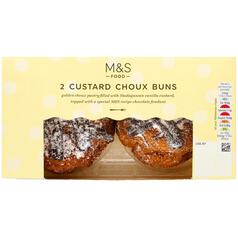 M&S Custard Choux Buns 2 per pack