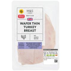 M&S British Wafer Thin Turkey Breast Slices 140g