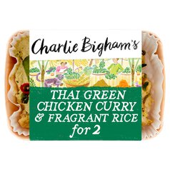 Charlie Bigham's Thai Green Chicken Curry with Rice for 2 805g