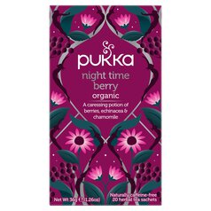 Pukka Tea Night Time Berry Organic Herbal Tea 20 per pack