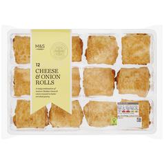M&S 12 Cheese & Onion Rolls 12 per pack