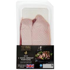 M&S Select Farms British 2 Duck Breast Portions 265g