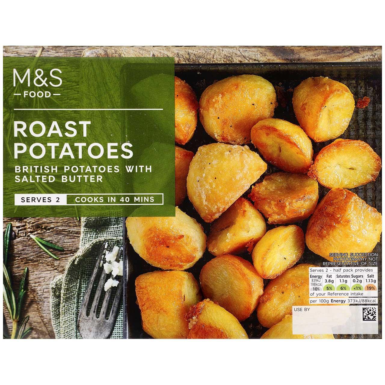 M&S British Roasting Potatoes Basted in Butter 450g