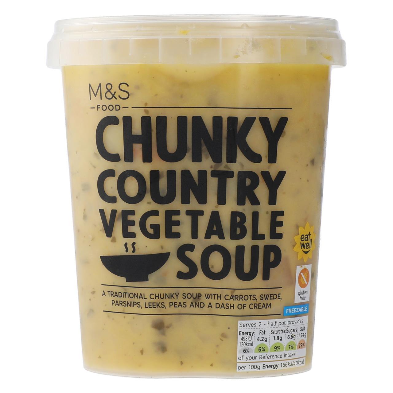 M&S Chunky Country Vegetable Soup 600g