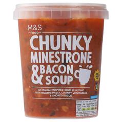 M&S Chunky Minestrone Soup with Bacon 600g