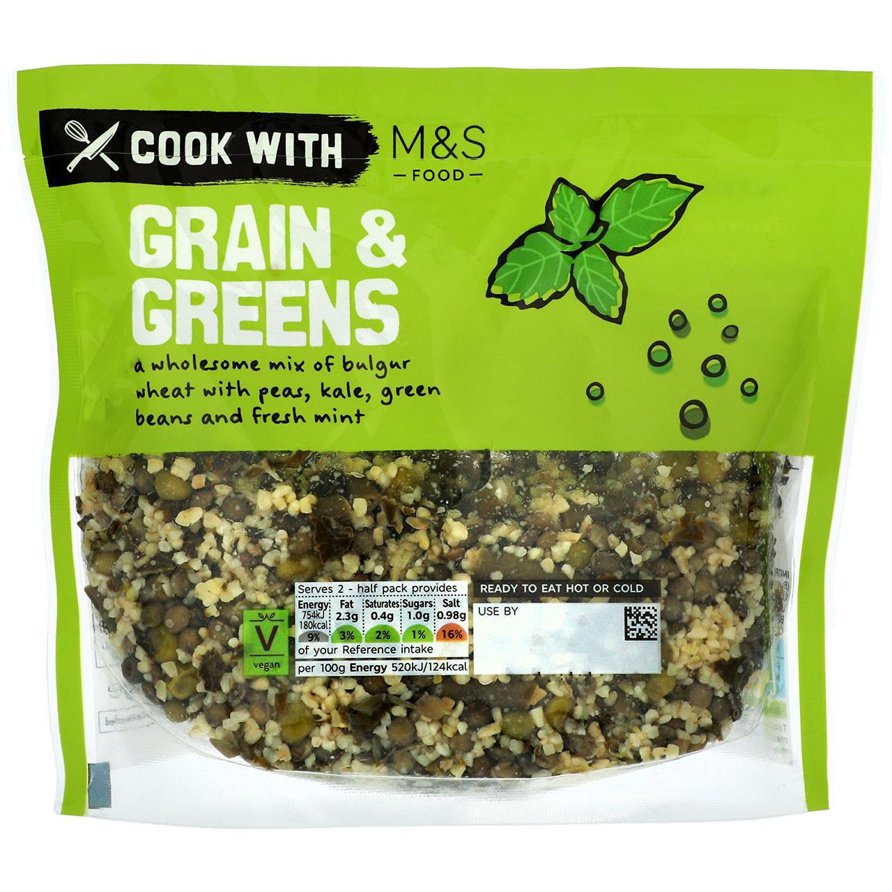 Cook With M&S Grains & Greens Mix 290g