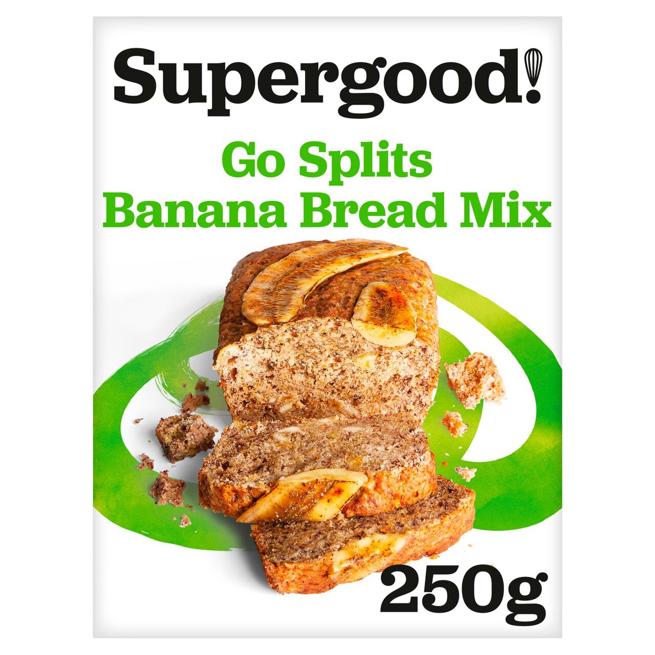Supergood! Bakery Gluten Free & Vegan Go Splits Banana Bread Mix 250g