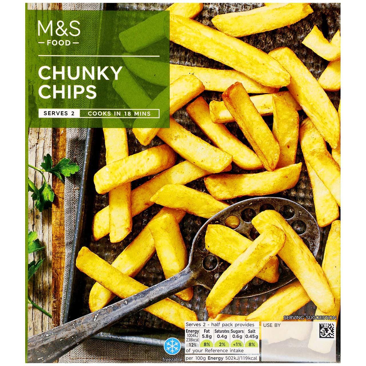 M&S Chunky Chips Side Dish 400g