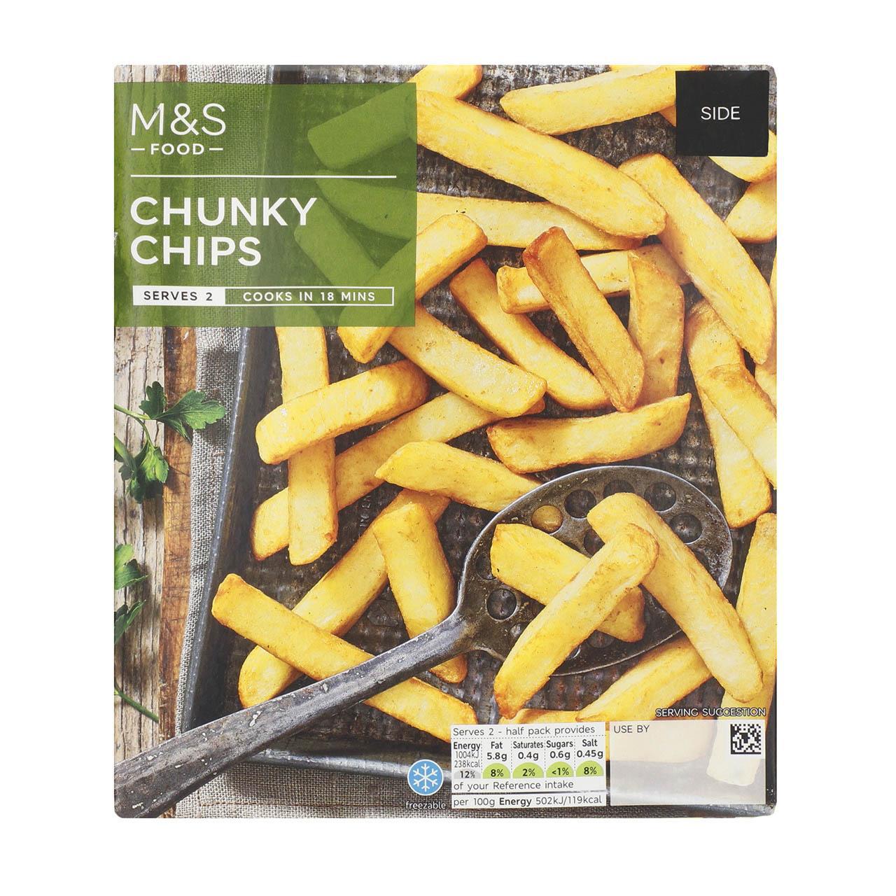 M&S Chunky Chips Side 400g