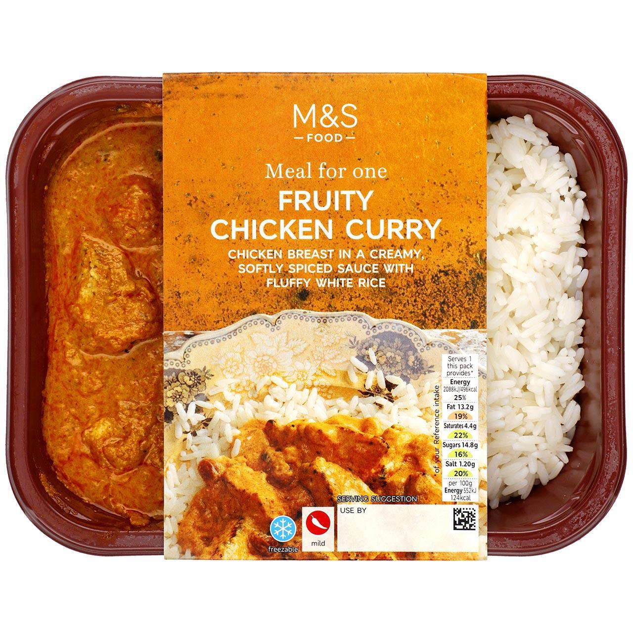 M&S Fruity Chicken Curry with Rice 400g